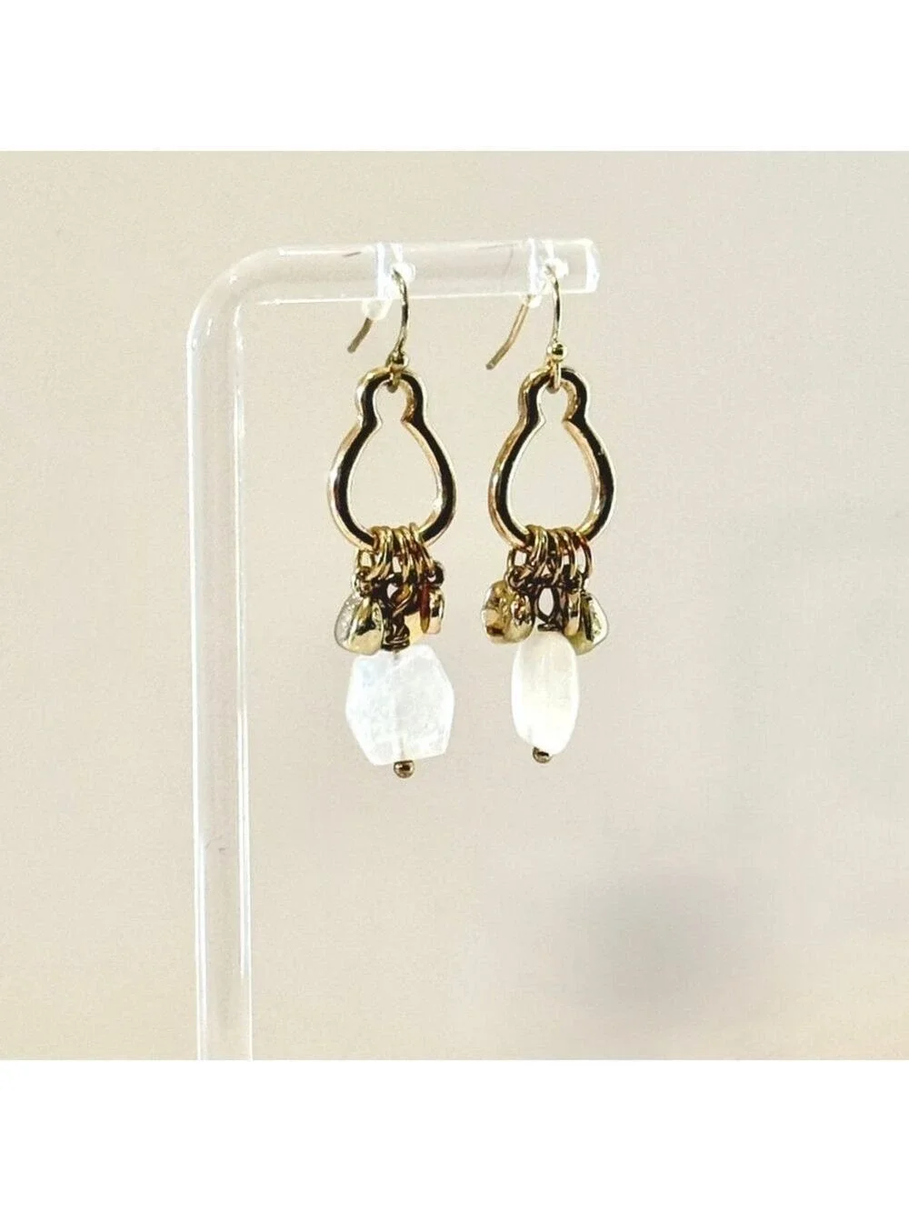 Banana Republic Gold Charm Drop Earrings